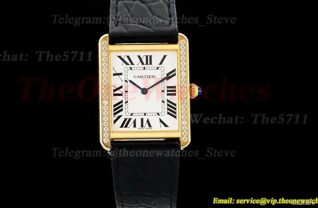 Dial White Tank 27.4mm AF LE Solo YG Dia Quartz 0401